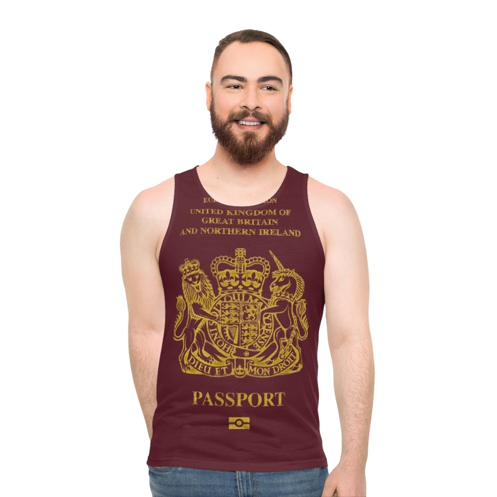 European Passport Unisex Tank Top
