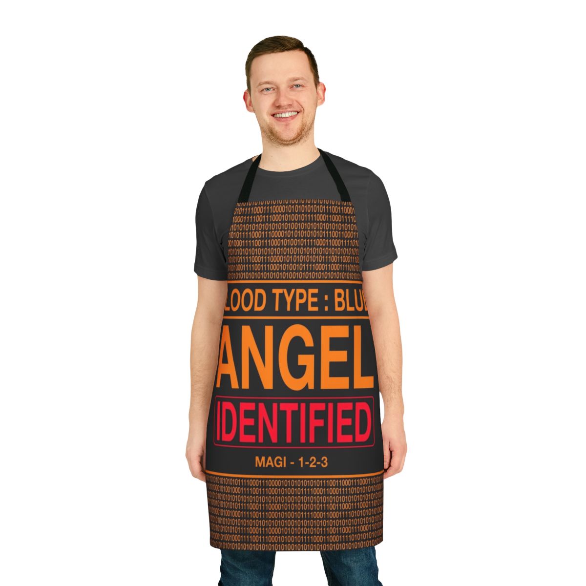 Evangelion-inspired apron featuring the Angels from the anime series Neon Genesis Evangelion