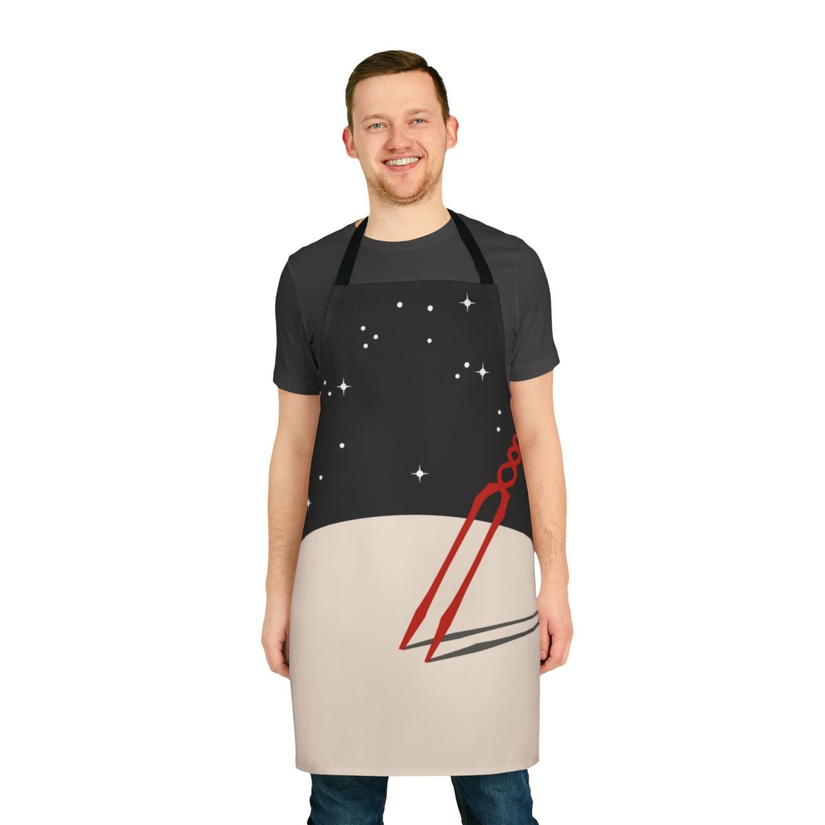 Apron featuring the iconic Lance of Longinus from the anime series Neon Genesis Evangelion