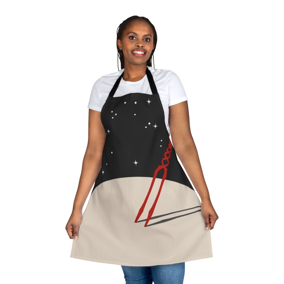 Apron featuring the iconic Lance of Longinus from the anime series Neon Genesis Evangelion