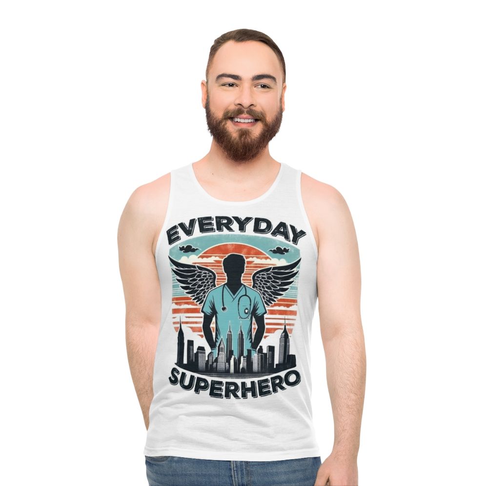 Everyday Superhero Male Nurse Unisex Tank Top