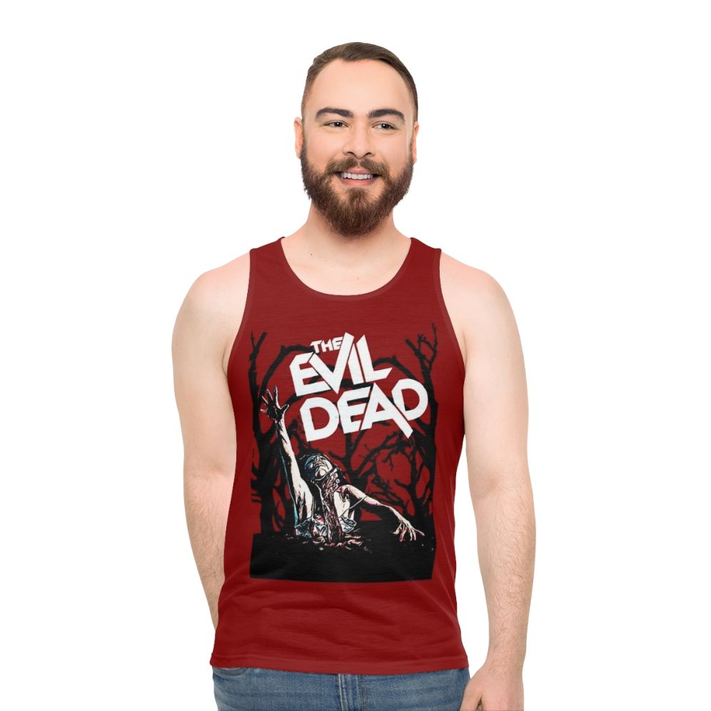 Evil Dead Unisex Tank Top with Ash Williams and the Boomstick