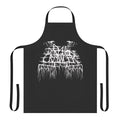 White apron with an evil dungeon crawler inspired logo design