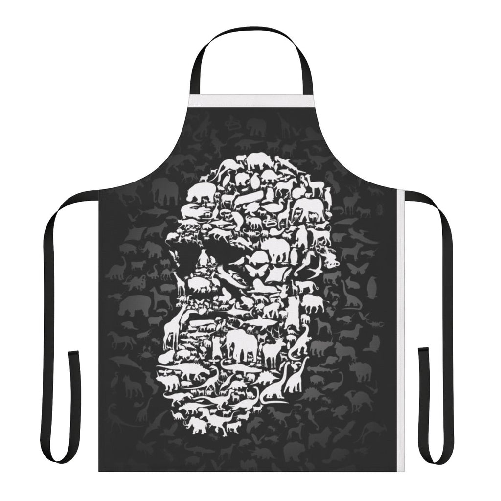 Apron featuring the text "Darwin's Endless Forms" against a natural science themed background.