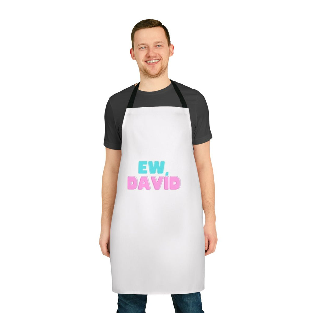 Schitt's Creek inspired "Ew David!" themed apron for fans of the popular TV show