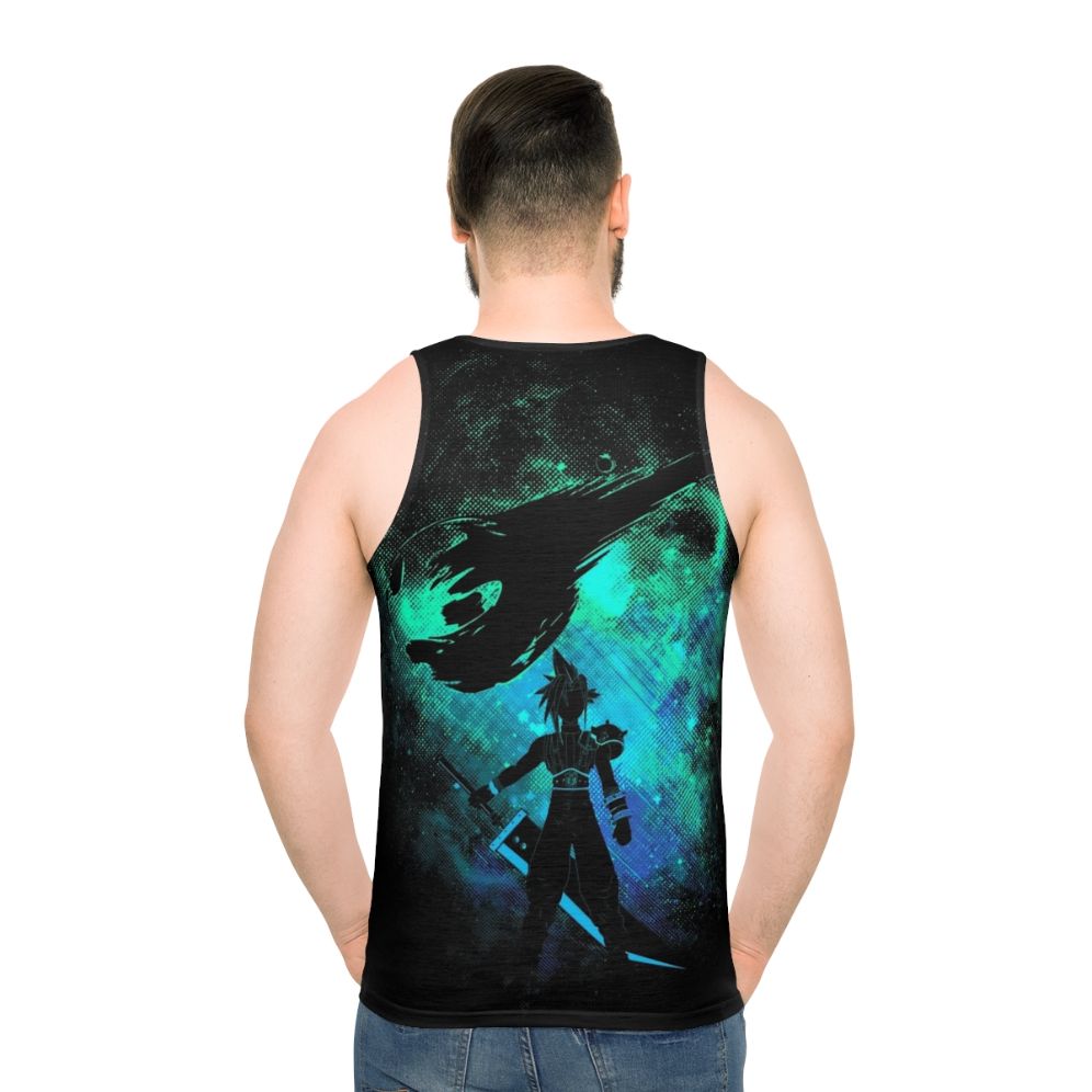 Ex Soldier Art Unisex Tank Top featuring Cloud Strife from Final Fantasy