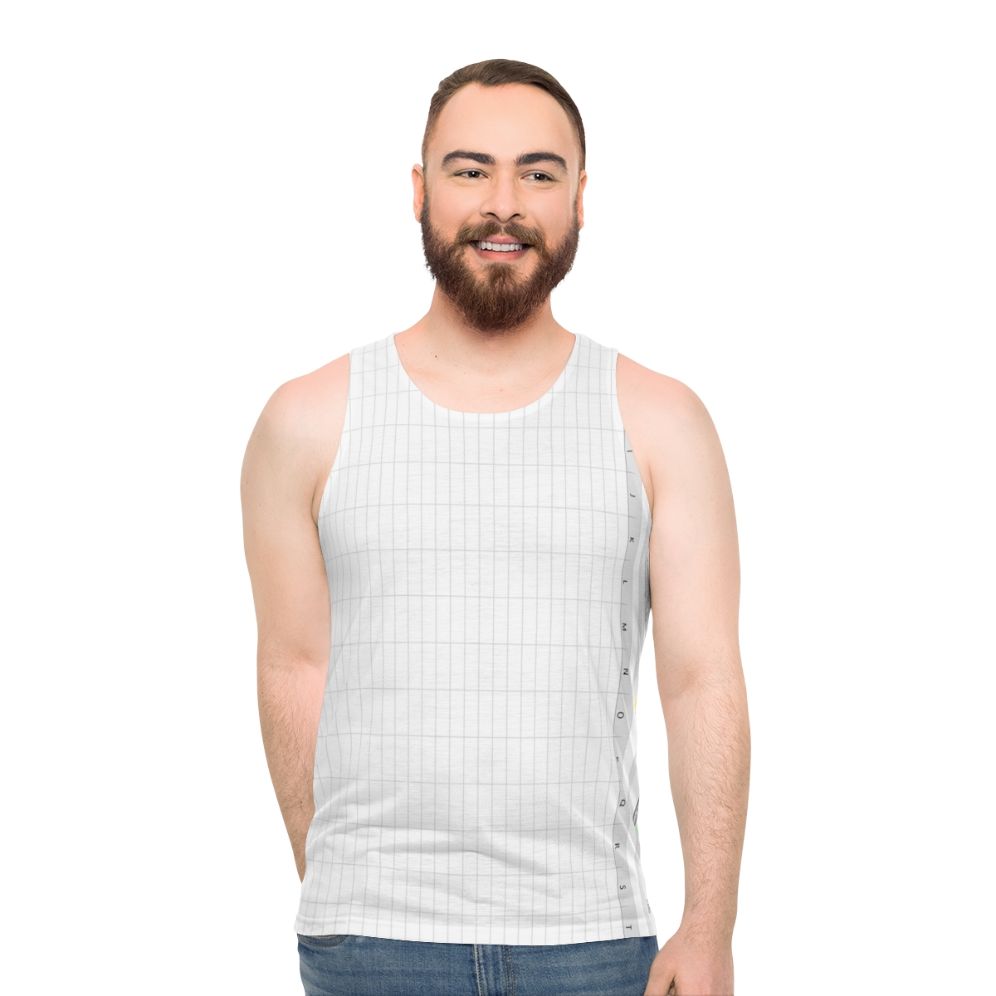 Excel spreadsheet-themed unisex tank top