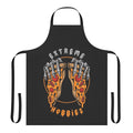 Apron with pizza, skeleton, and extreme hobbies design