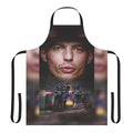 Stylish apron featuring Formula 1 driver Max Verstappen's signature design