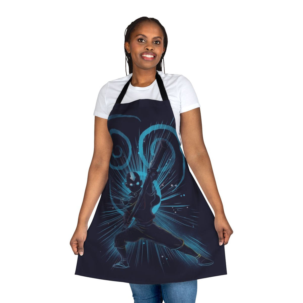 Air Bender Apron featuring characters and symbols from the popular anime series Avatar: The Last Airbender