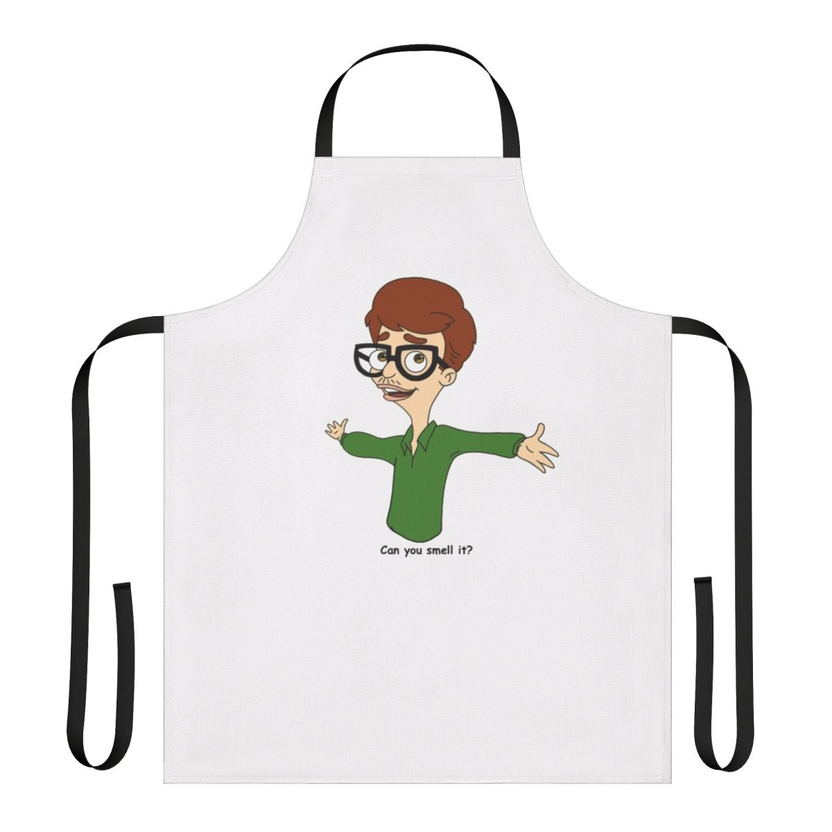 Andrew Glouberman themed cooking apron featuring the character from the hit Netflix series Big Mouth