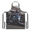 Apron featuring an illustration of George Russell's 2023 Formula 1 race car