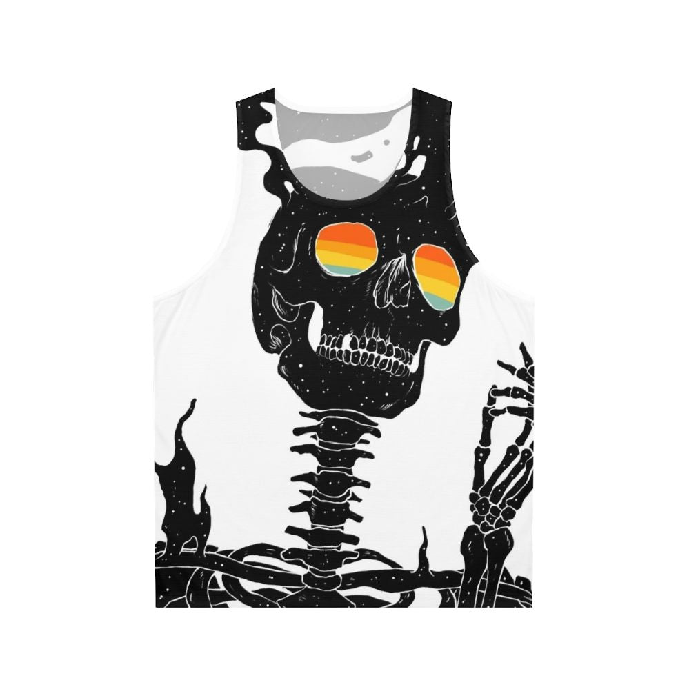 Existential surreal galaxy cosmic unisex tank top