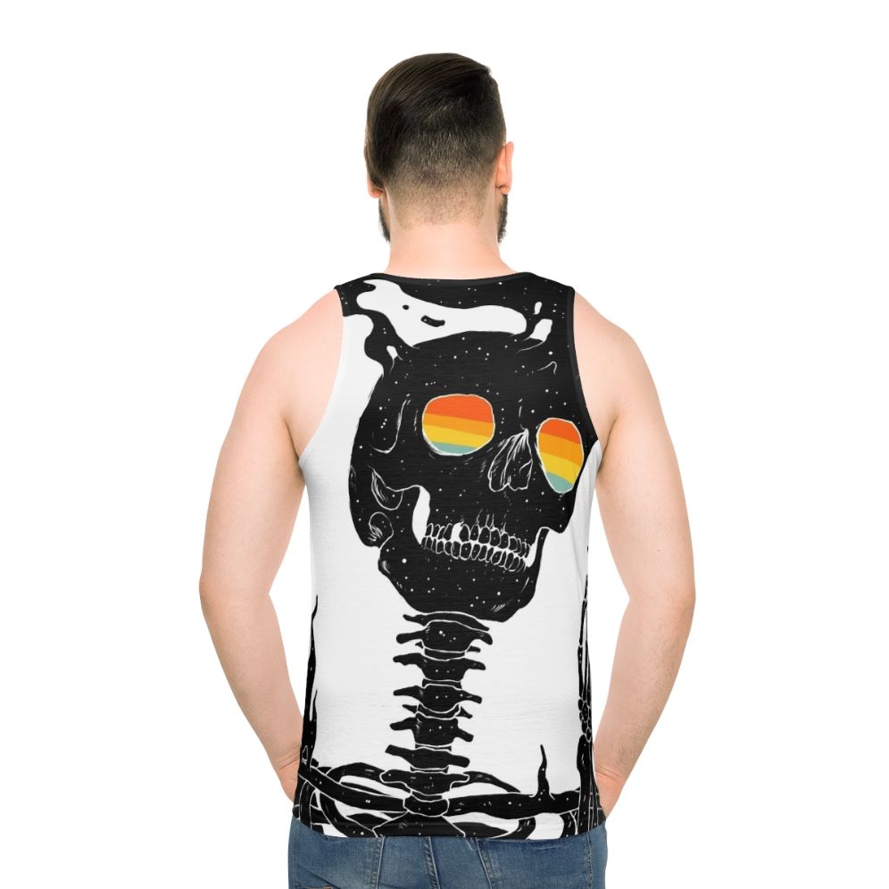 Existential surreal galaxy cosmic unisex tank top