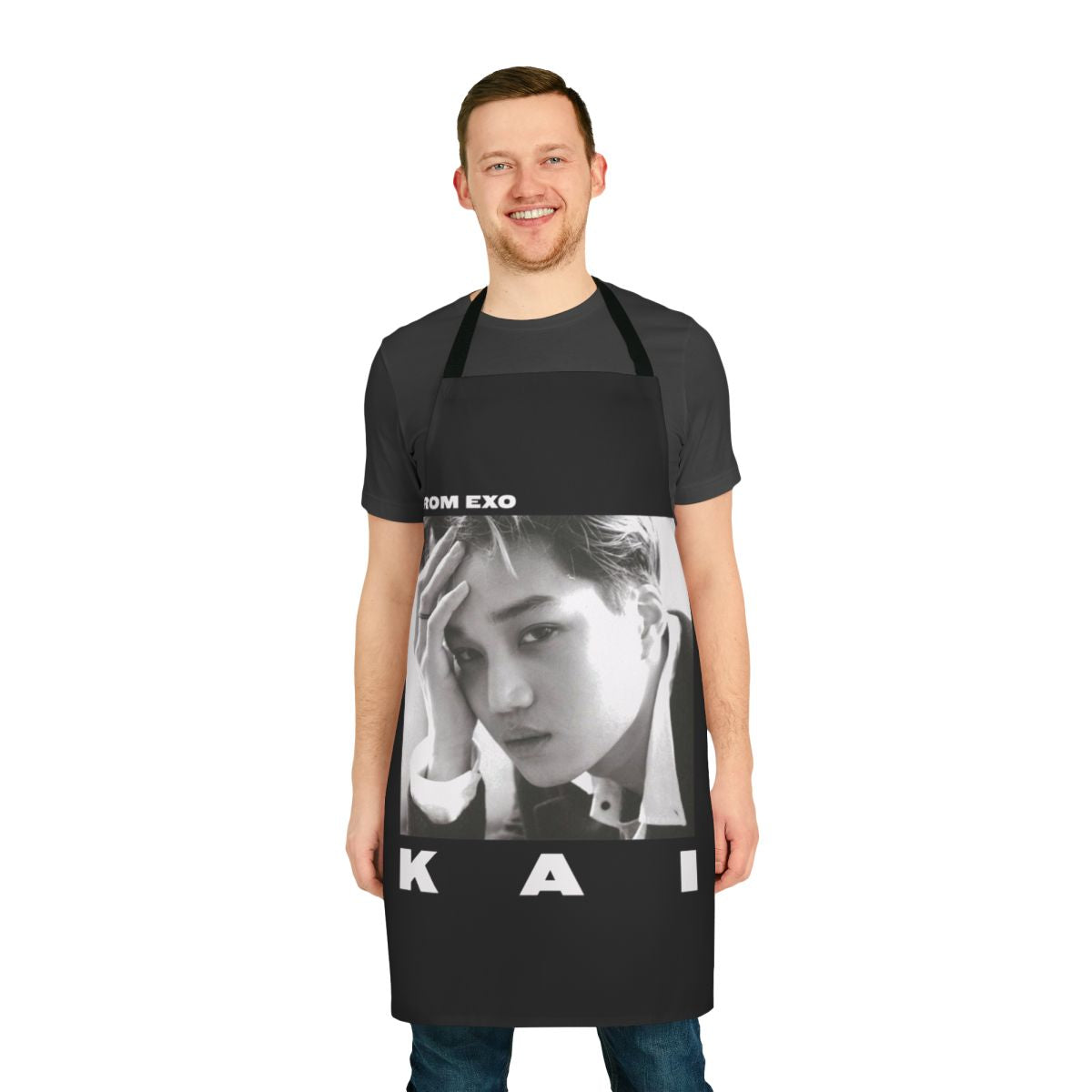 Exo Kai Inspired Apron - Stylish Cooking Accessory for K-Pop Fans
