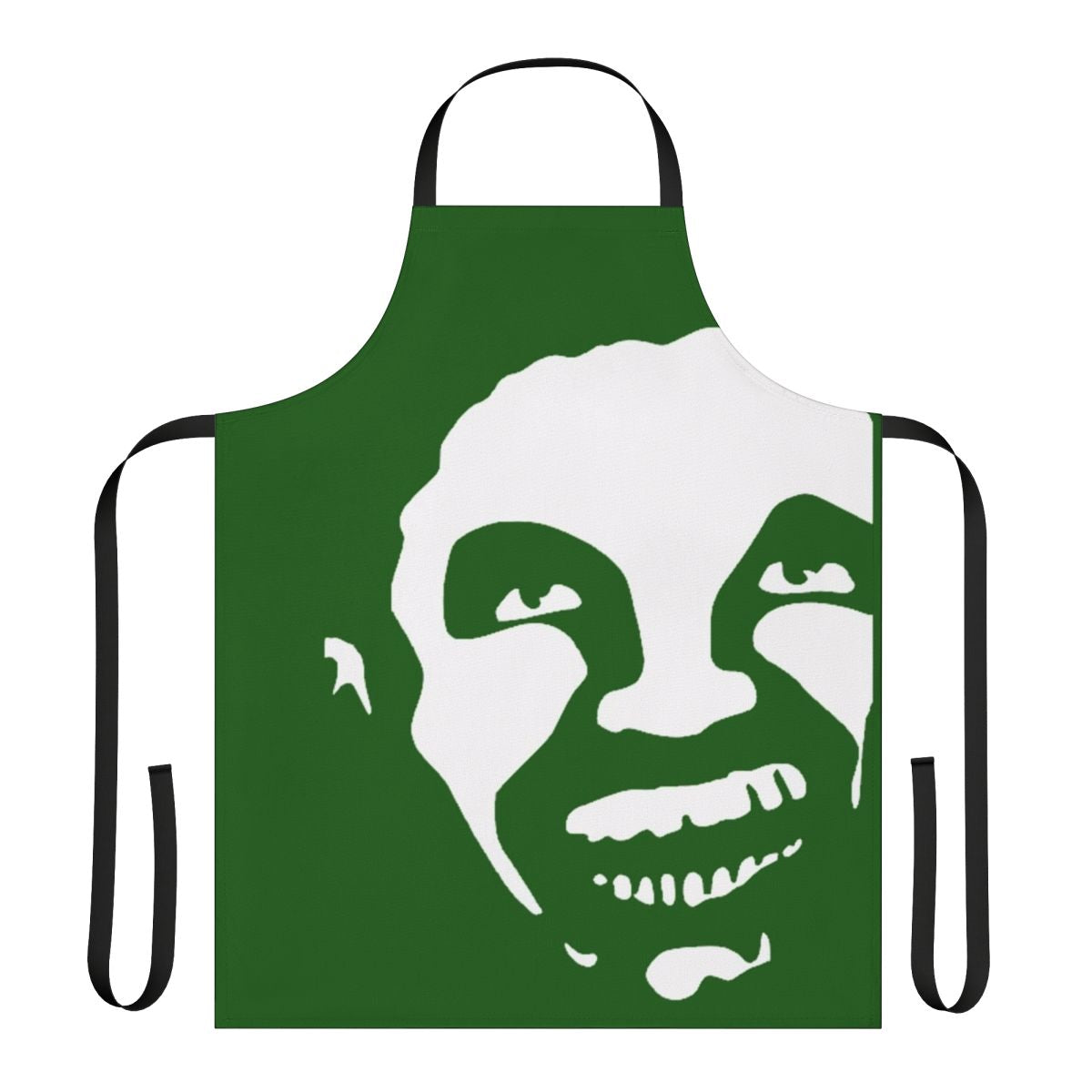 Stylish apron featuring experimental music and hip hop-inspired artwork