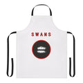 Cooking apron featuring an abstract, gritty, experimental music-inspired design