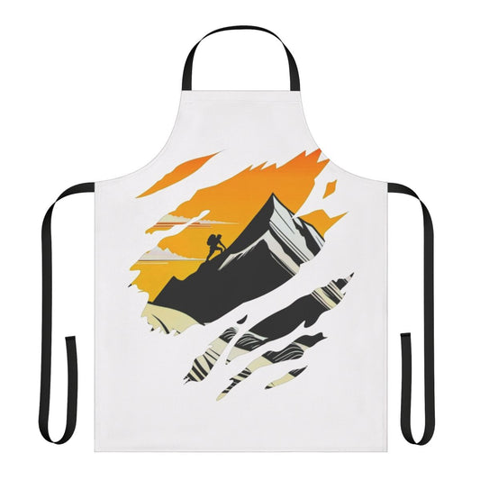 Apron with a climbing-inspired design for adventure and freedom in the kitchen
