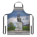 Robert the Bruce Apron featuring the iconic Scottish king and medieval battle scenes