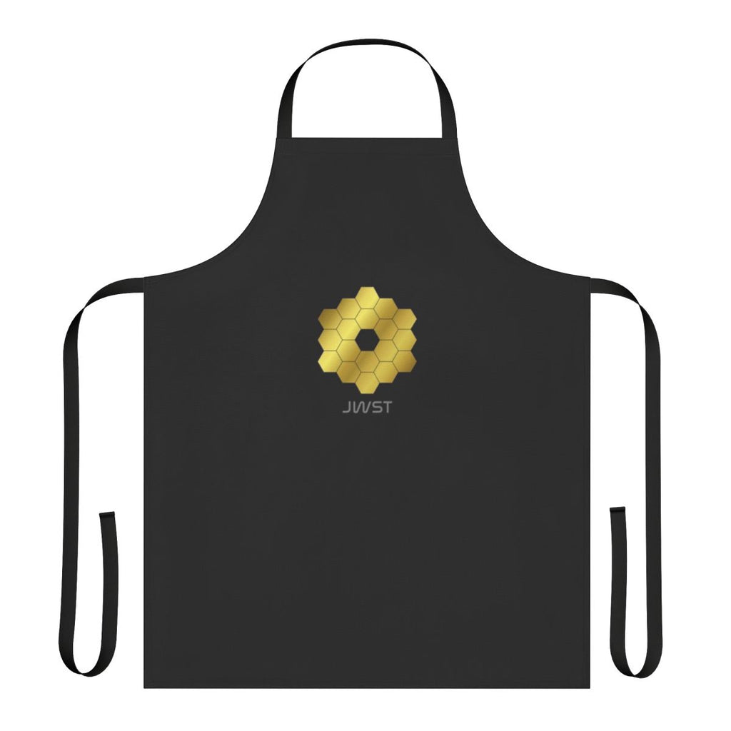 A high-quality apron featuring the iconic James Webb Space Telescope design, perfect for science enthusiasts and space geeks.