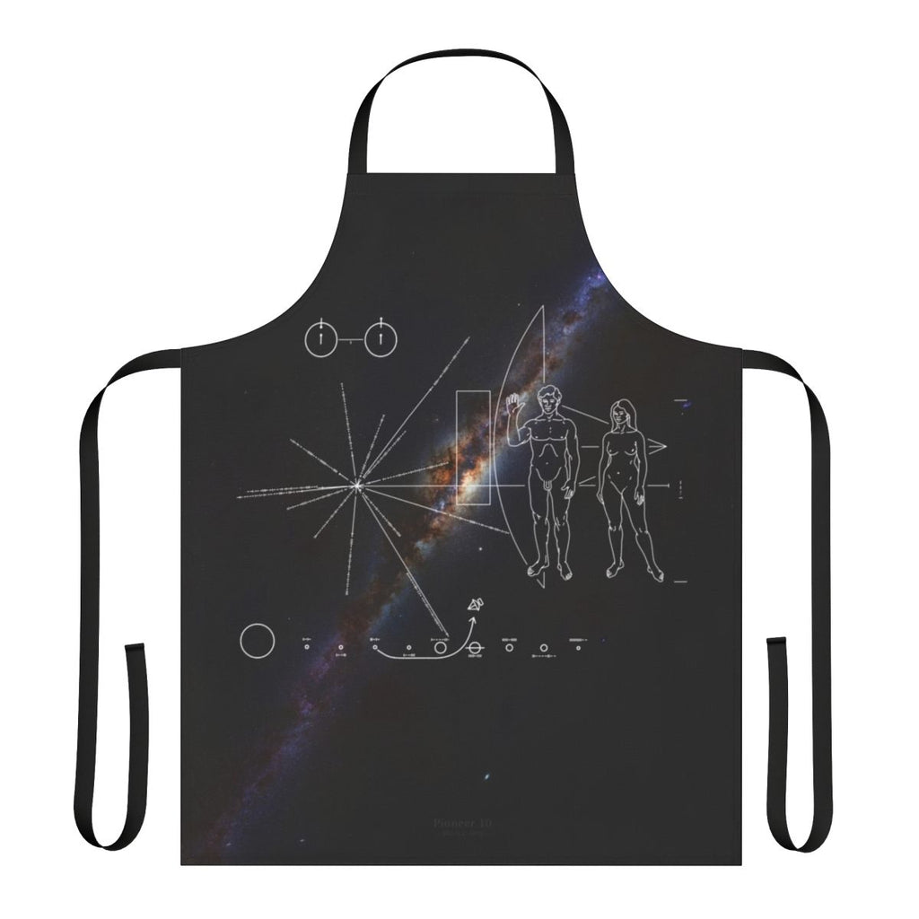 Apron featuring the Pioneer Plaque and Milky Way Galaxy