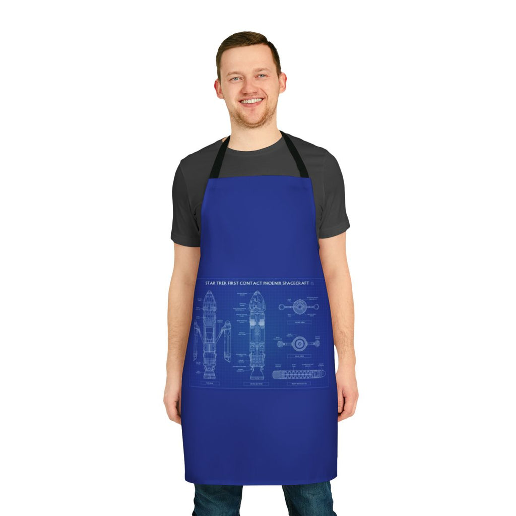 Apron featuring the iconic Phoenix spacecraft from the Star Trek: First Contact film