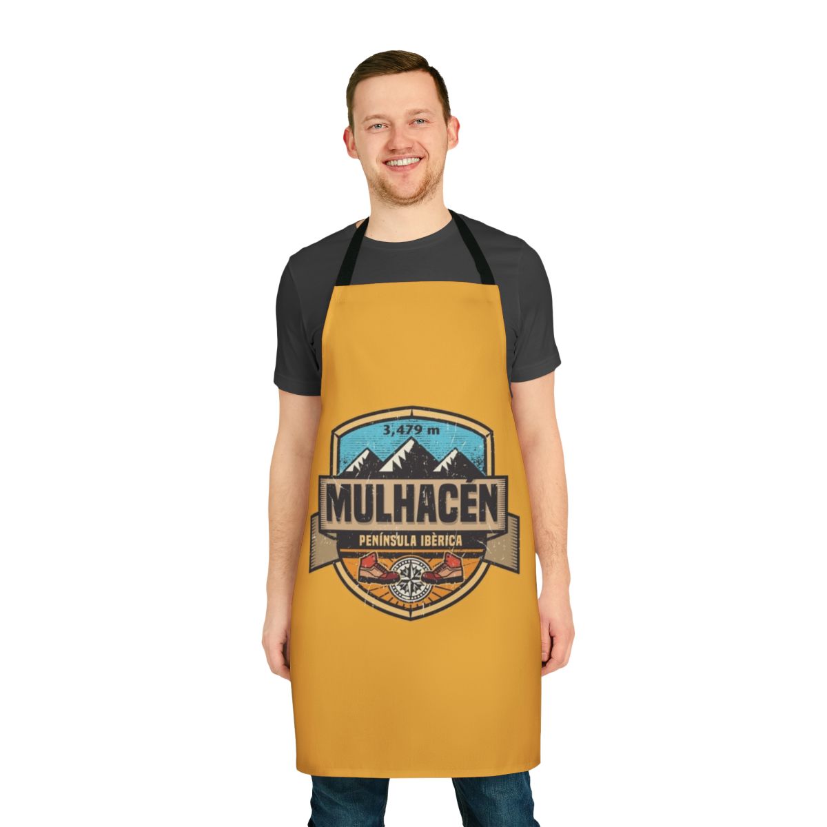 Apron featuring the iconic silhouette of the Mulhacen peak in Spain's Sierra Nevada mountains
