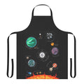 Outer Wilds-inspired apron featuring a vector chart design of the solar system