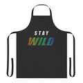 Stay Wild Apron featuring colorful leopard text design