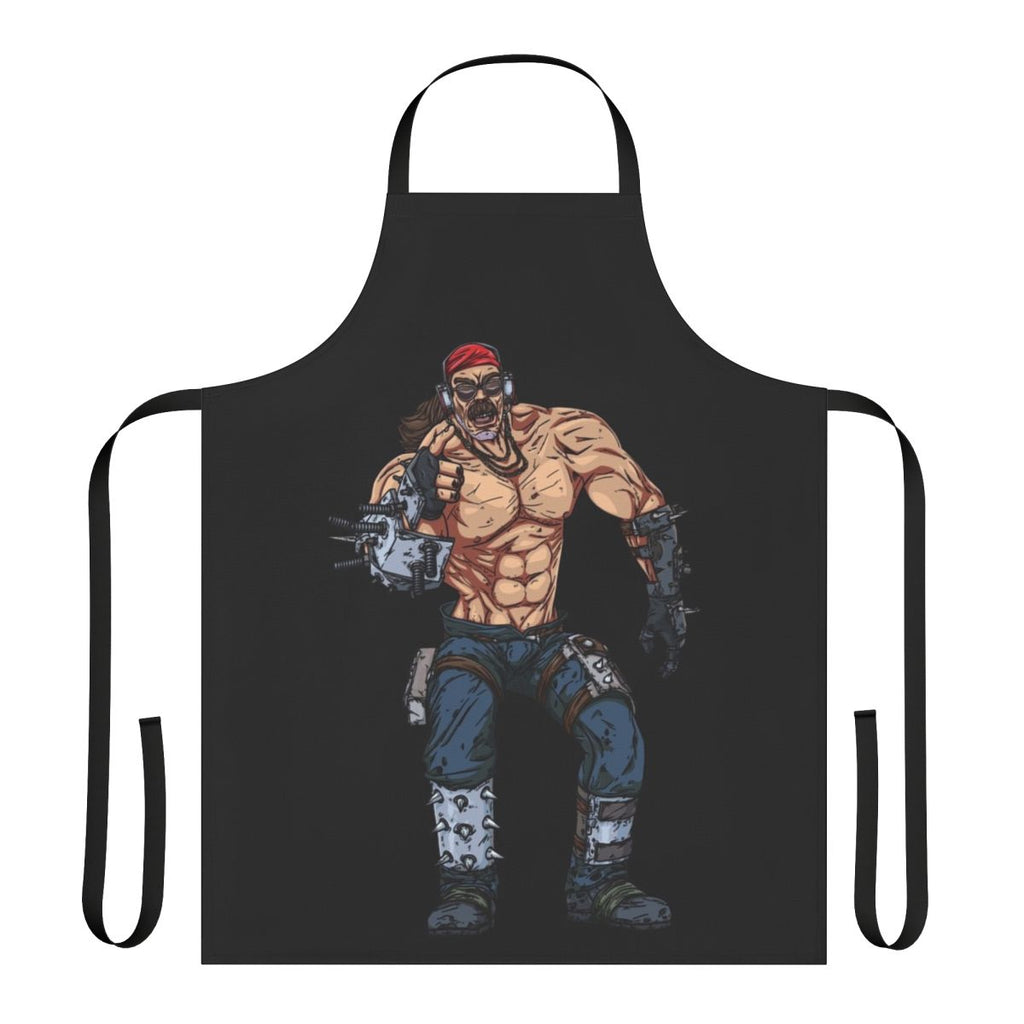 Mister Torgue-inspired apron with explosive design for gaming and video game enthusiasts