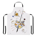 Expressionist abstract art apron featuring a design inspired by the works of Wassily Kandinsky