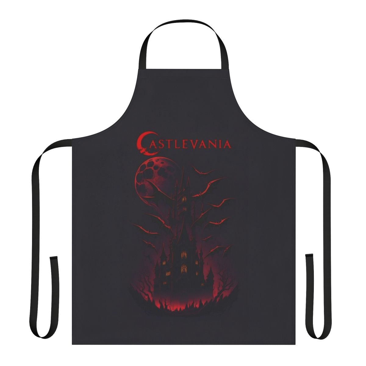Castlevania-inspired apron featuring a dark, gothic design