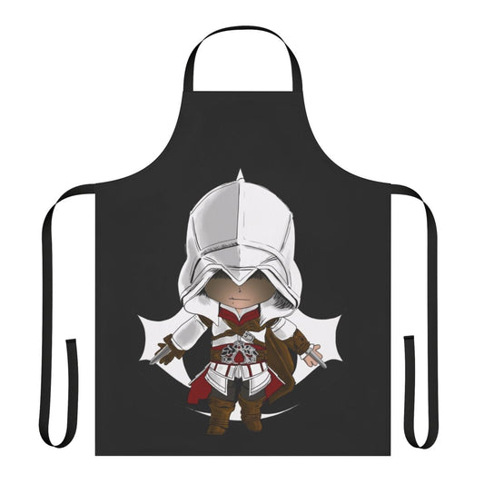 Assassins Creed-themed apron featuring the iconic character Ezio Auditore