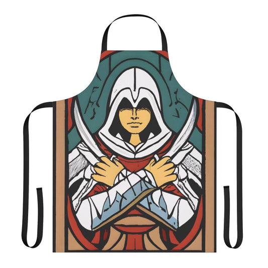 Assassin's Creed inspired gaming apron featuring Ezio Auditore