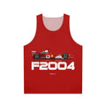 F2004 Formula 1 racing unisex tank top