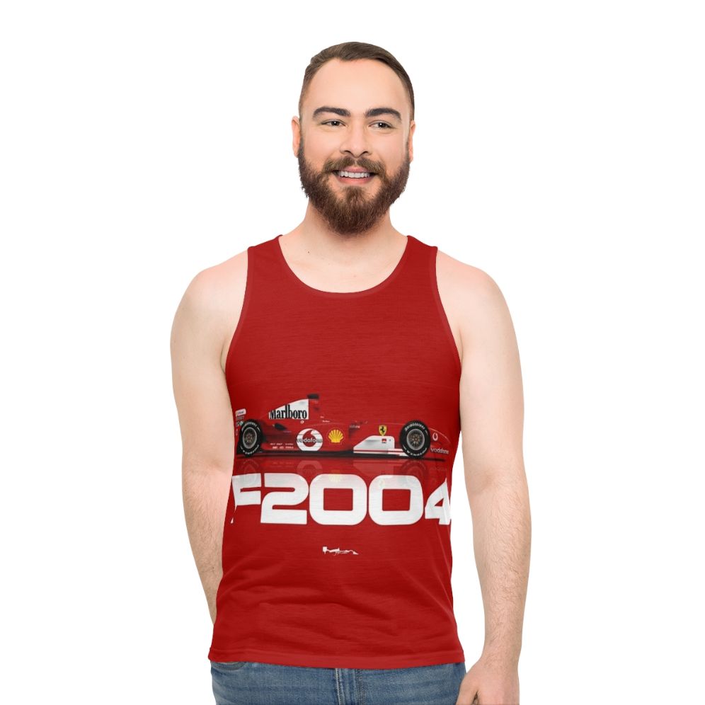 F2004 Formula 1 racing unisex tank top