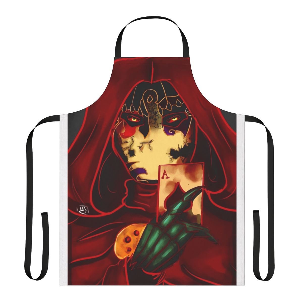 Fable video game-themed apron with Jack of Blades design