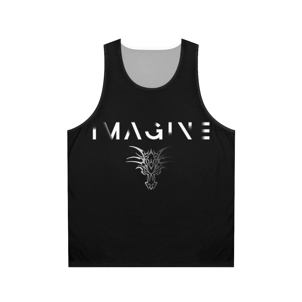 Fading dragon unisex tank top design