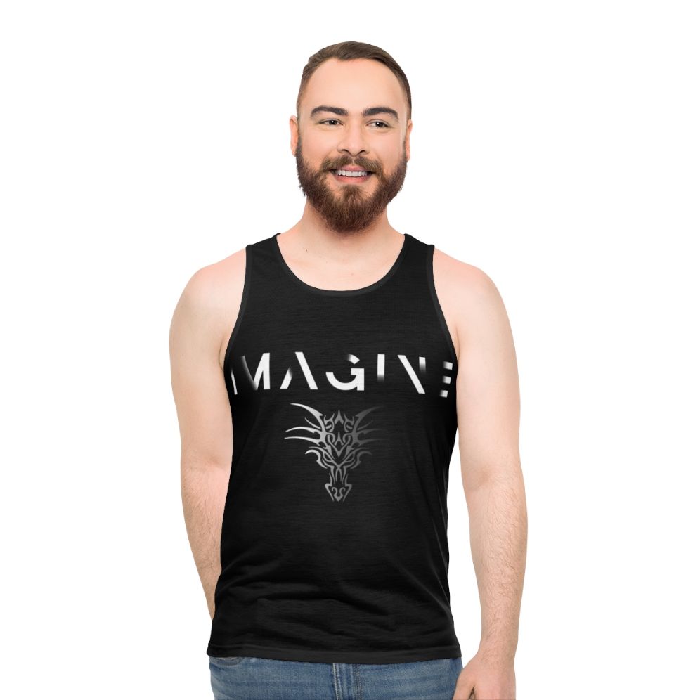 Fading dragon unisex tank top design