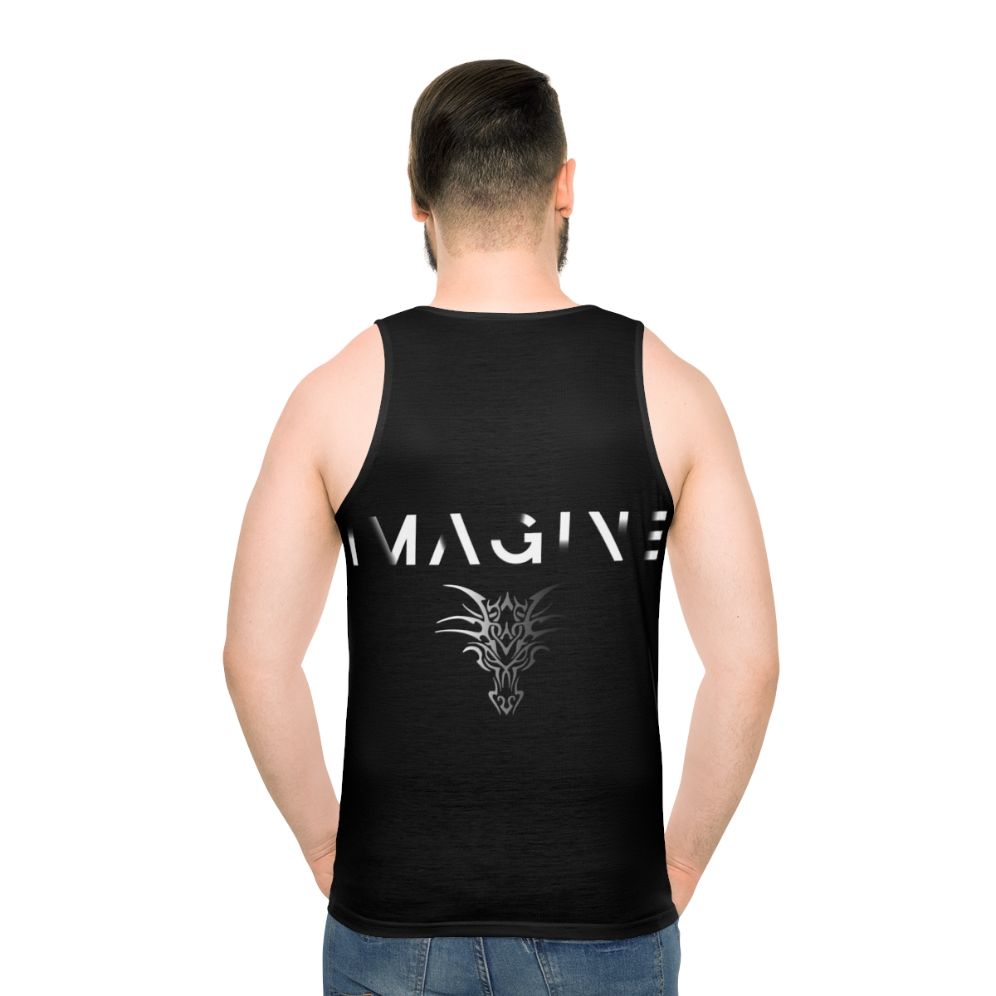 Fading dragon unisex tank top design