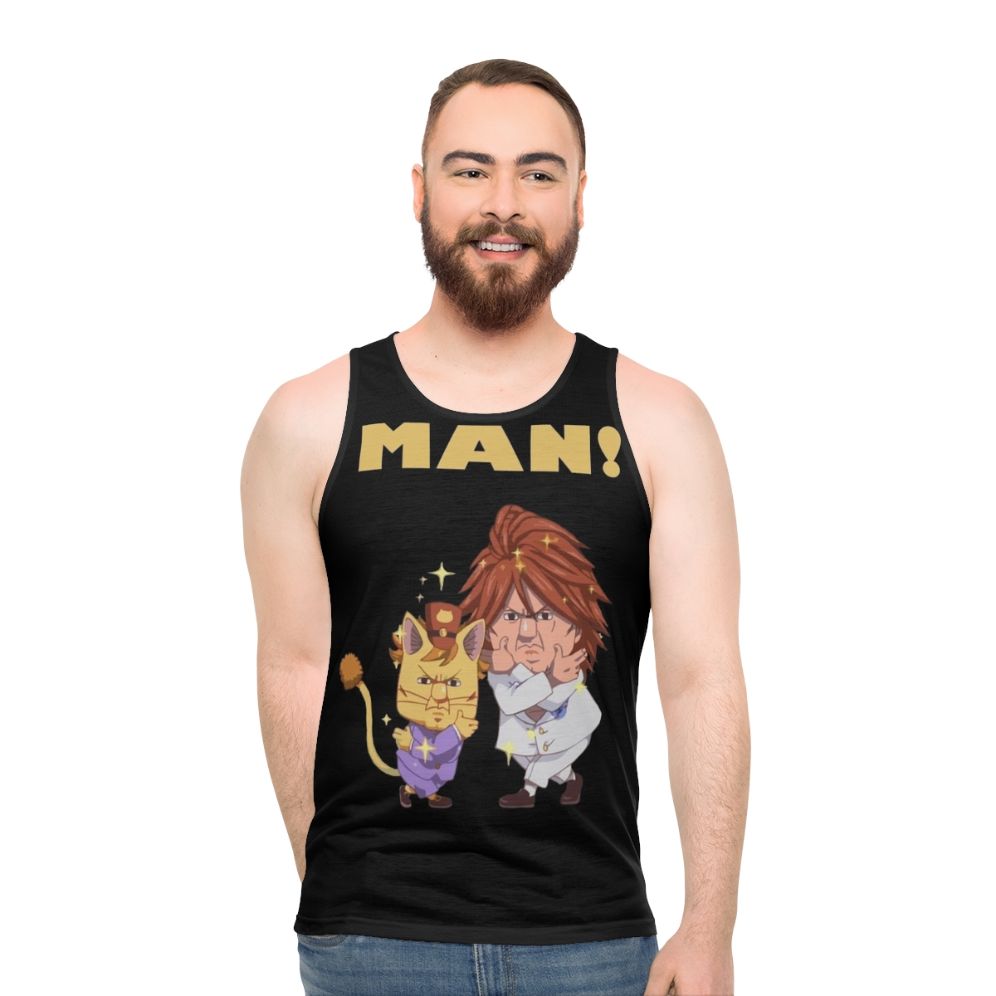 Fairy Tail Unisex Tank Top with Ichiya and Nichiya Design