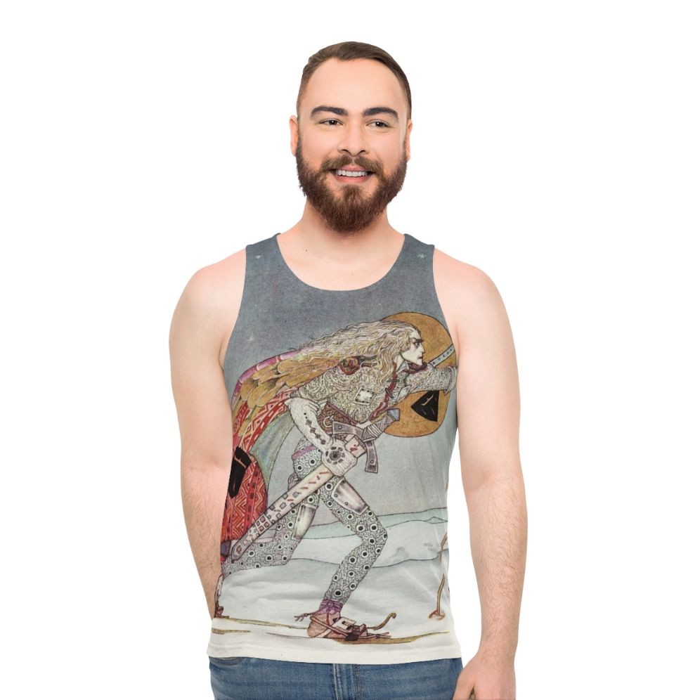 Fairytale fantasy unisex snow shoes tank top