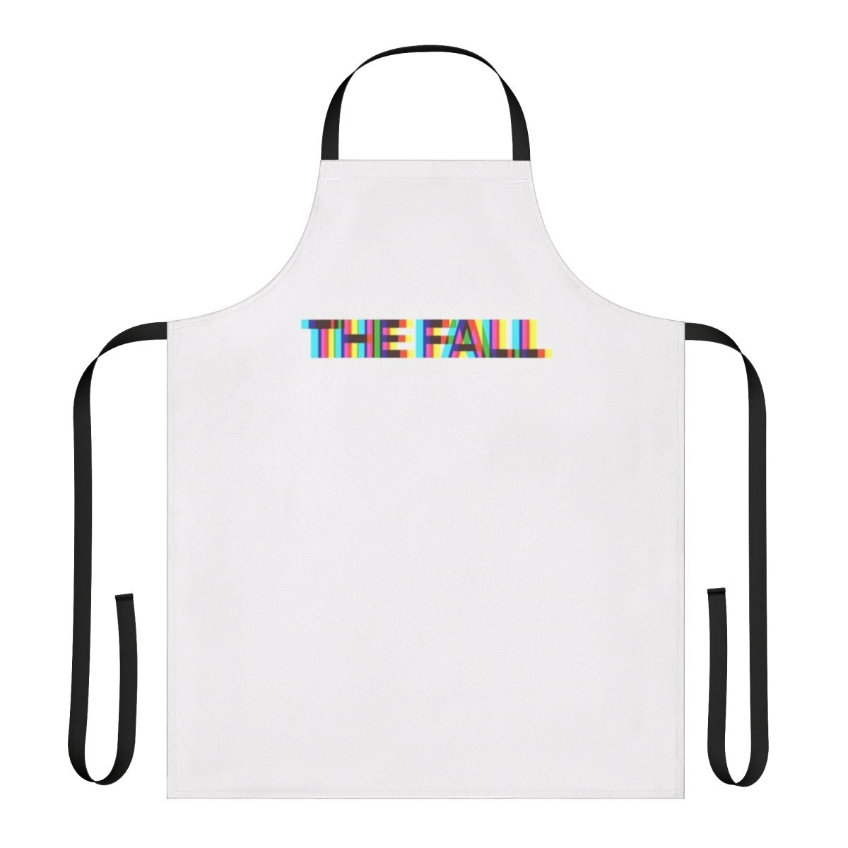 Apron featuring the fall band logo and mark e smith artwork
