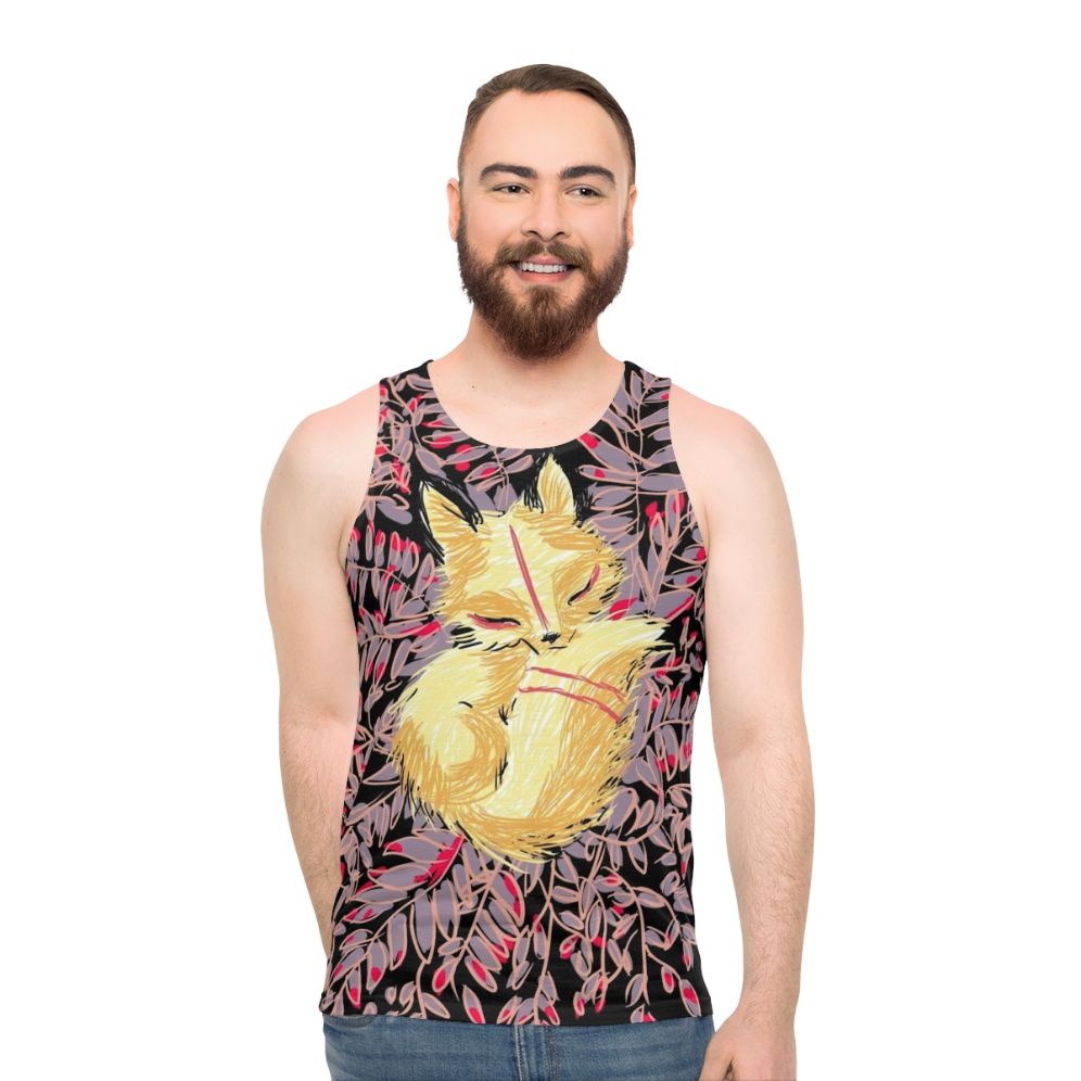 Unisex Fall Fox Legendary Animal Tank Top