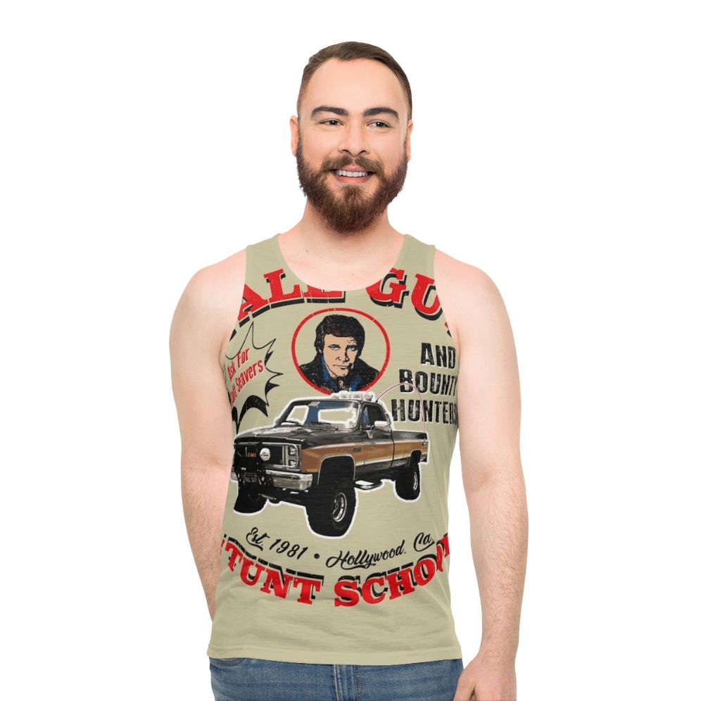 Fall Guy Stunt School and Bounty Hunters Unisex Tank Top
