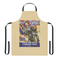 Fallout-themed apron featuring the iconic Brotherhood of Steel logo and design