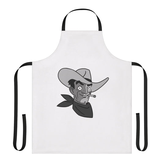 Fallout New Vegas inspired kitchen apron featuring the iconic Securitron robot