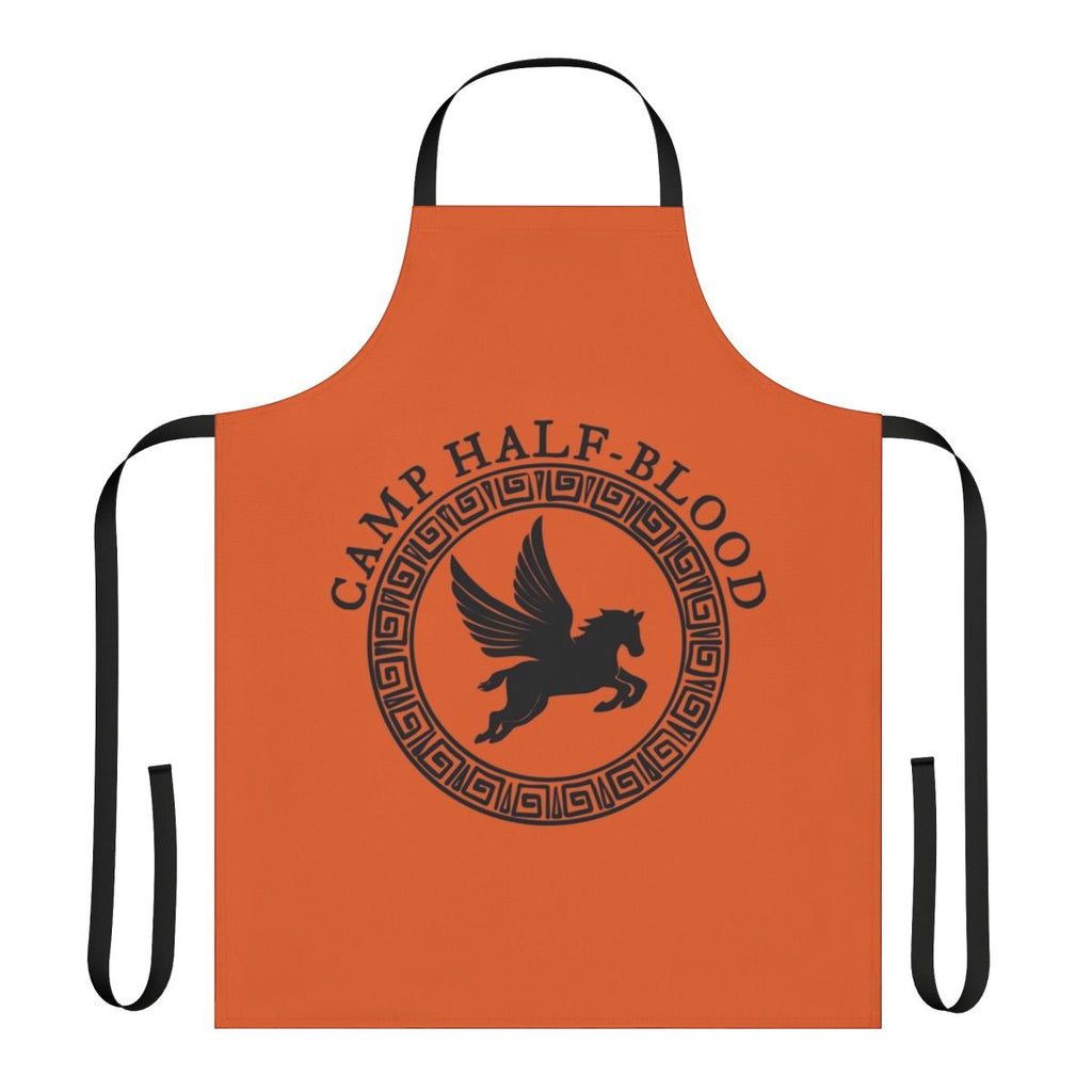 A high-quality apron featuring the iconic Camp Half-Blood logo, inspired by the Percy Jackson book and movie series.