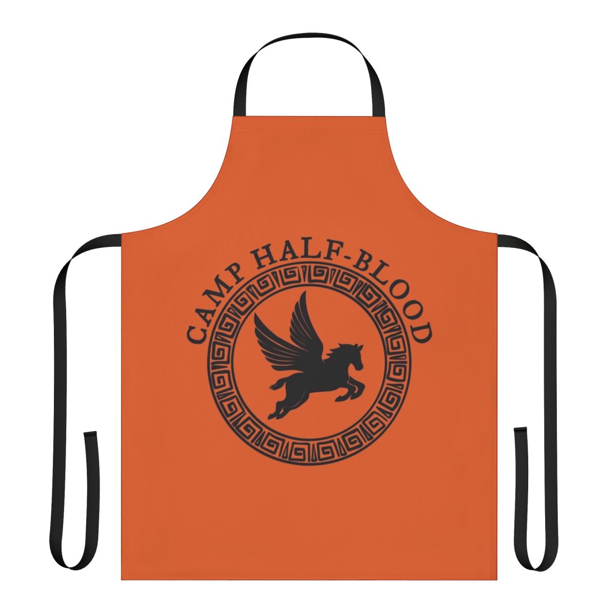 A high-quality apron featuring the iconic Camp Half-Blood logo, inspired by the Percy Jackson book and movie series.