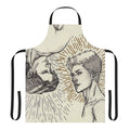 Carry On-themed apron featuring Simon Snow and Baz Pitch from the young adult novel series by Rainbow Rowell